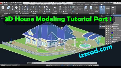 Autocad 3d House Modeling Tutorial Beginner Basic Coolest Steps