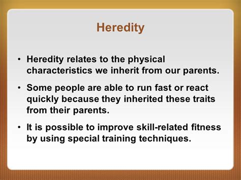 How Does Heredity Influence Skill Related Fitness Socialstar