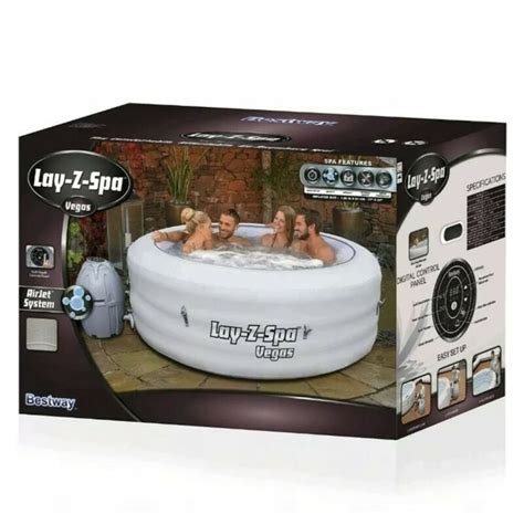 Lay Z Spa Vegas Airjet Person Inflatable Hot Tub Lazy Jacuzzi