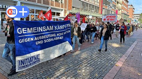 Demonstration In Kiel 200 Menschen Wollen Reiche Zur Kasse Bitten