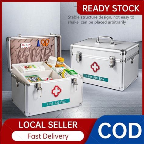 Medicine Box Organizer Household Medicine Box Aluminum Alloy Medicine Box Home Essentials