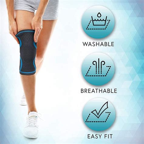 Buy Finger Ten Knee Compression Sleeve For Men Women 2 Pack Support