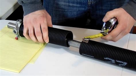 How To Professionally Measure A Replacement Garage Door Spring Youtube