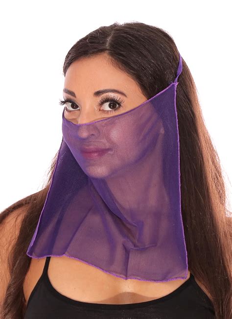 Mesh Face Veil For Belly Dancer Or Harem Costume Assorted