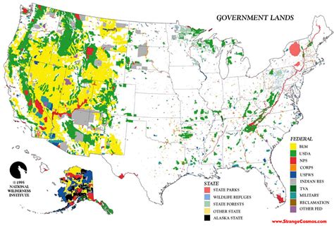 1995 Map Of Government Controlled Property In The Us