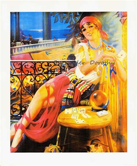 Gypsy Fortune Teller Gene Pressler 1920s Vintage Pinup Girl Etsy