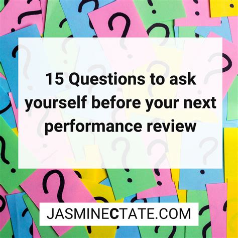15 Questions To Ask Yourself Before Your Next Performance Review — Jct