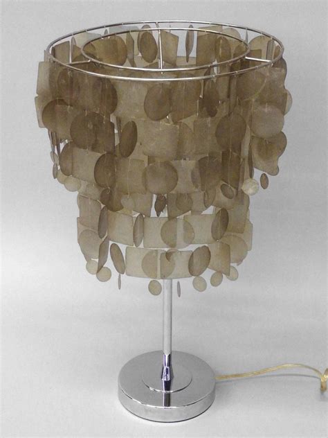 Capiz table lamps manufacturer and exporter of table lampshades made of capiz shell chips which is abundant and found in the philippines. Verner Panton Style Capiz Shell Table Lamp For Sale at 1stdibs