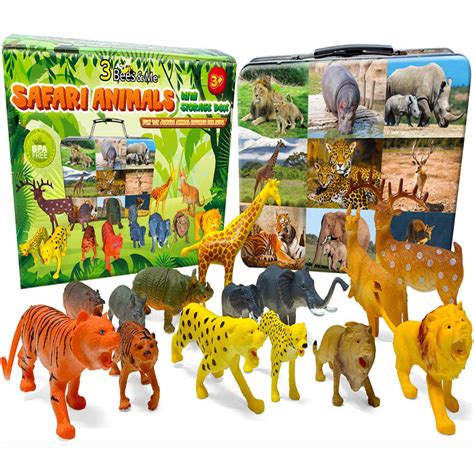 Safari Animals Figures Realistic Large Wild Zoo Animals Figurines