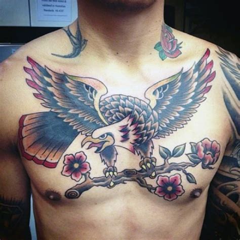 50 Traditional Eagle Tattoo Designs For Men Old School Ideas