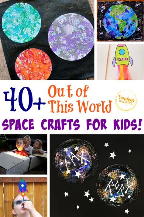 40 Out Of This World Space Crafts For Kids Sunshine Whispers