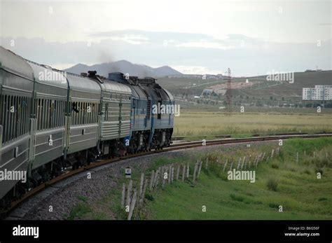 Taking The Trans Siberian Railway Through Mongolia And Russia Stock