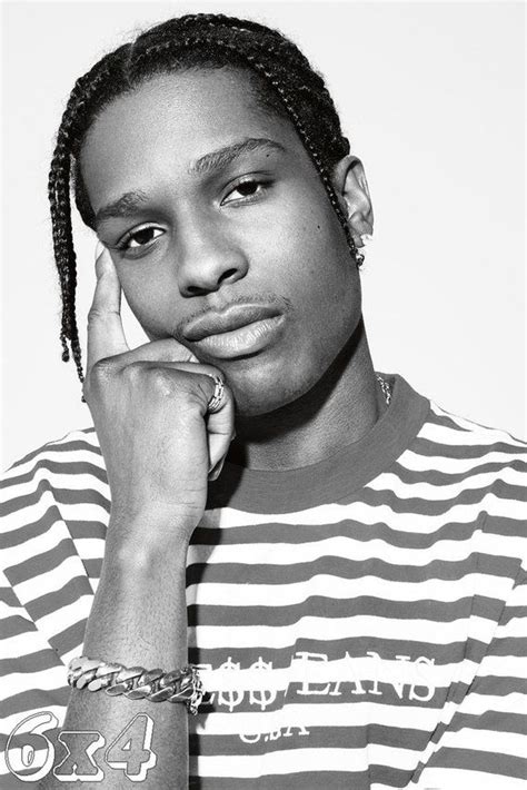 Guess X Asap Rocky Portrait Black And White Poster Or Art Print Etsy