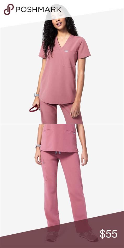 Figs Scrubs Set Mauve Is Discounted