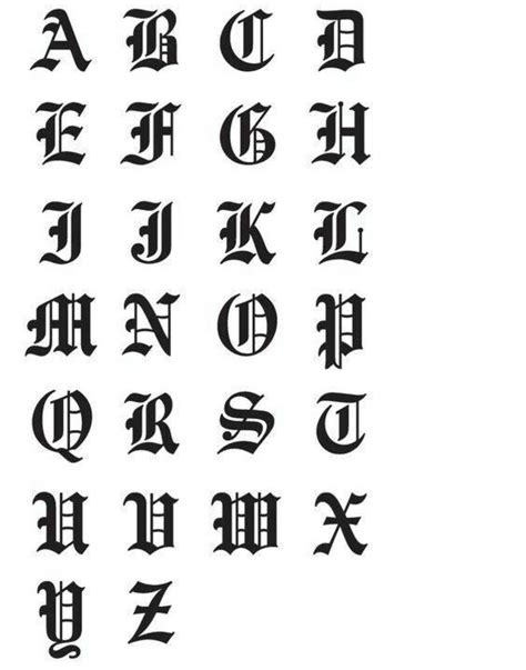 Tattoo Fonts Alphabet Calligraphy Fonts Alphabet Tattoo Lettering