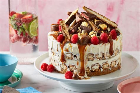 Ultimate Malteser Snickers And Violet Crumble Ice Cream Cake Recipe