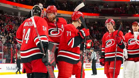 carolina hurricanes bunch of jerks lights up the ice after win