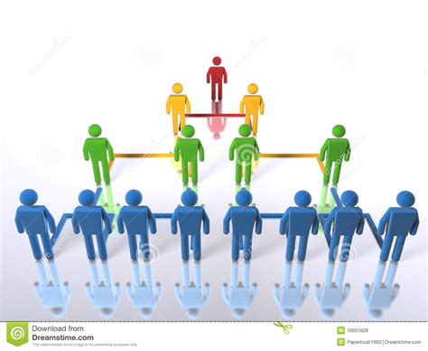 Business Hierarchy Top To Bottom Stock Illustration Illustration Of