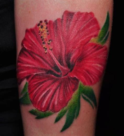 Hibiscus Flower Side Tattoo