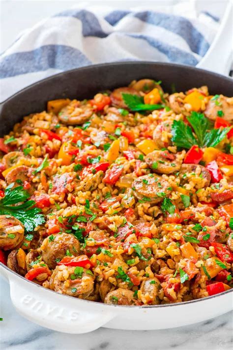 This appetizing entrée clocks in at less than 300 calories and is certain to cure your chicken cravings. Italian Sausage and Rice Casserole {One Pan Meal ...