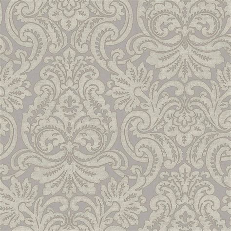 Chesapeake Beige Dante Damask Strippable Wallpaper Covers 564 Sq Ft