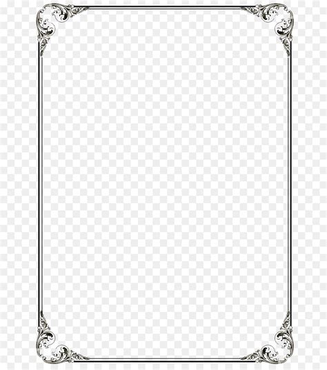 Decorative frames templates elegant golden retro decor. Microsoft Word Template Clip art - Black Border Frame PNG File 736*1016 transprent Png Free ...