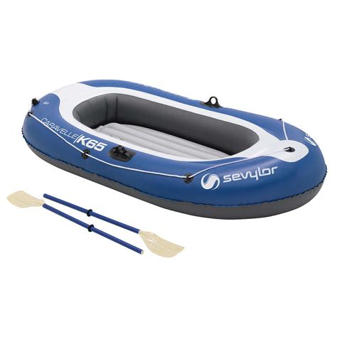 Sevylor Caravelle Kk65 Inflatable Boat Set Blue Grey