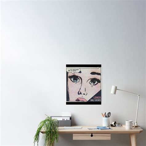 Kali Uchis Loner Album Cover Sticker Poster By Kaitlynche Redbubble