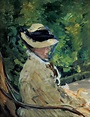 Madame Manet im Garten von Bellevue - Edouard Manet als Kunstdruck oder ...