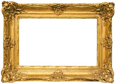 Classic Gold Frame Transparent PNG Image | Gallery Yopriceville - High png image