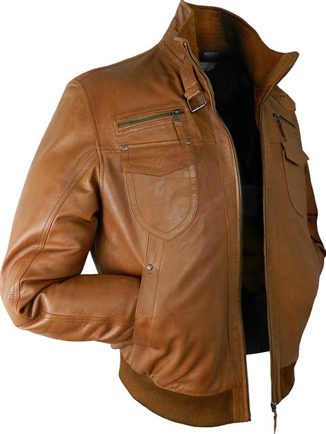 Brown Leather Jacket Png Photos Png Mart