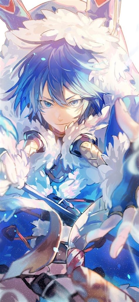 Handsome Anime Boy Light Blue Hair Anime Wallpaper Hd Images And