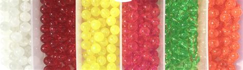8mm Fishing Beads Assorted Colors 100 Pieces