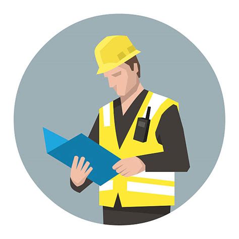 Construction Inspector Illustrations Royalty Free Vector Graphics