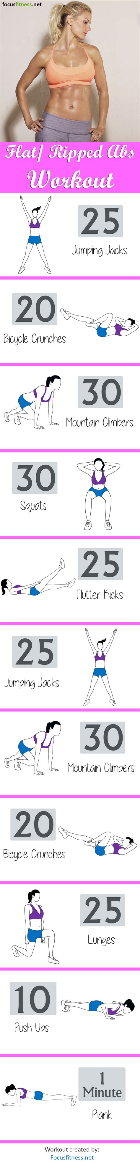 Flat Abs Workout For Women Focus Fitness