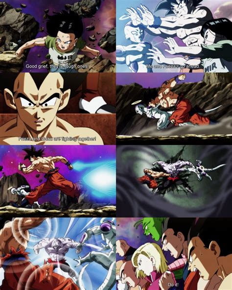 Hit ( can use manga hax too ) god of destruction toppo. Android 17, Goku, and Frieza vs Jiren | Dragon ball z ...