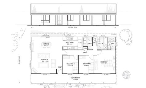 Argyle 3 Bed Steel Frame Floor Plan Floor Plans Kit Homes Australia