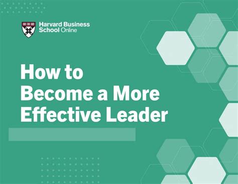 how to become a more effective leader pdf