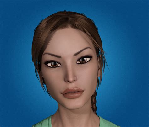 zdjęcie tomb raider lara croft grafika 3d dziewczyna twarz mężczyzny