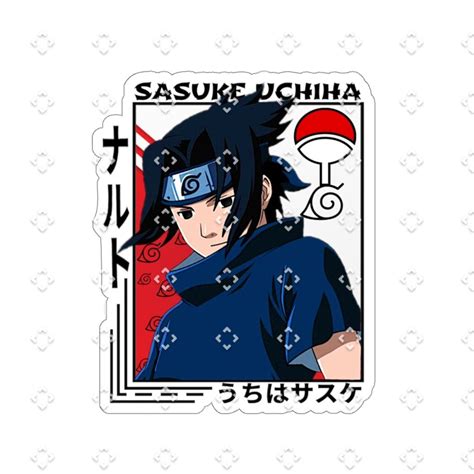 Sasuke Uchiha Sticker Naruto Sticker Anime Sticker Etsy