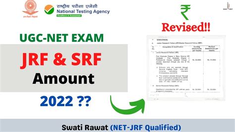 JRF Fellowship Amount 2022 😀 - YouTube
