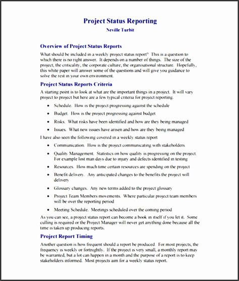 10 Printable Monthly Report Format Template Sampletemplatess