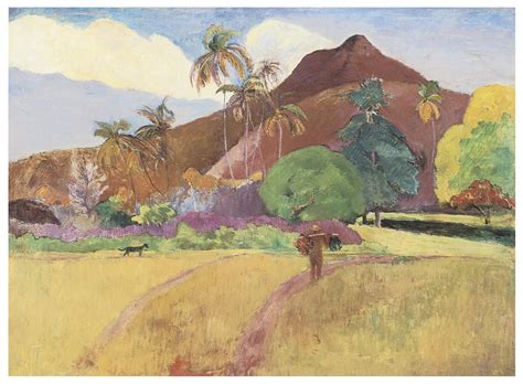 Tahitian Landscape Painting By Paul Gauguin
