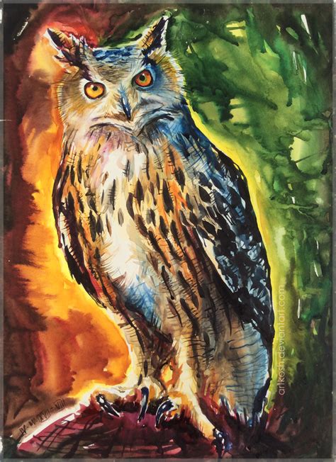 Eagle Owl By Artkosh On Deviantart