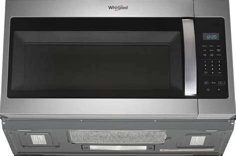 Whirlpool 1 7 Cu Ft Over The Range Microwave Stainless Steel