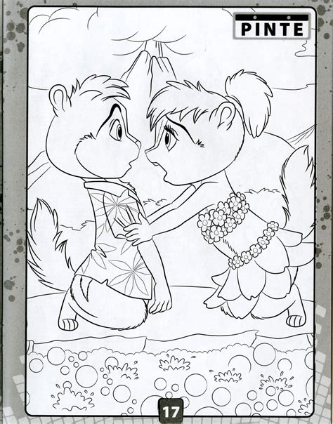 Alvin And Brittany Brazil Coloring Book Scan By Thecrazyettes On