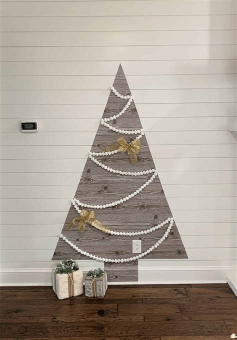 Diy Wall Christmas Tree Tutorial Using Shelf Paper