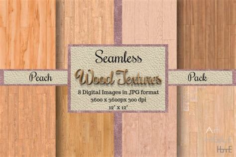 Seamless Wood Textures Peach Pack Graphic By Arthitecture Home