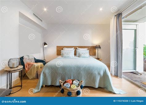 Modern Single Bedroom House With Small Kitchen Stock Photo Image Of