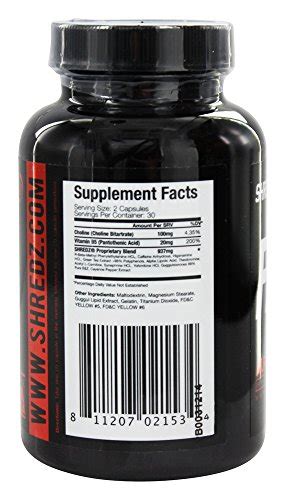 Shredz Supplements Alpha Fat Burner 60 Capsules Buy Online In Uae Hpc Products In The